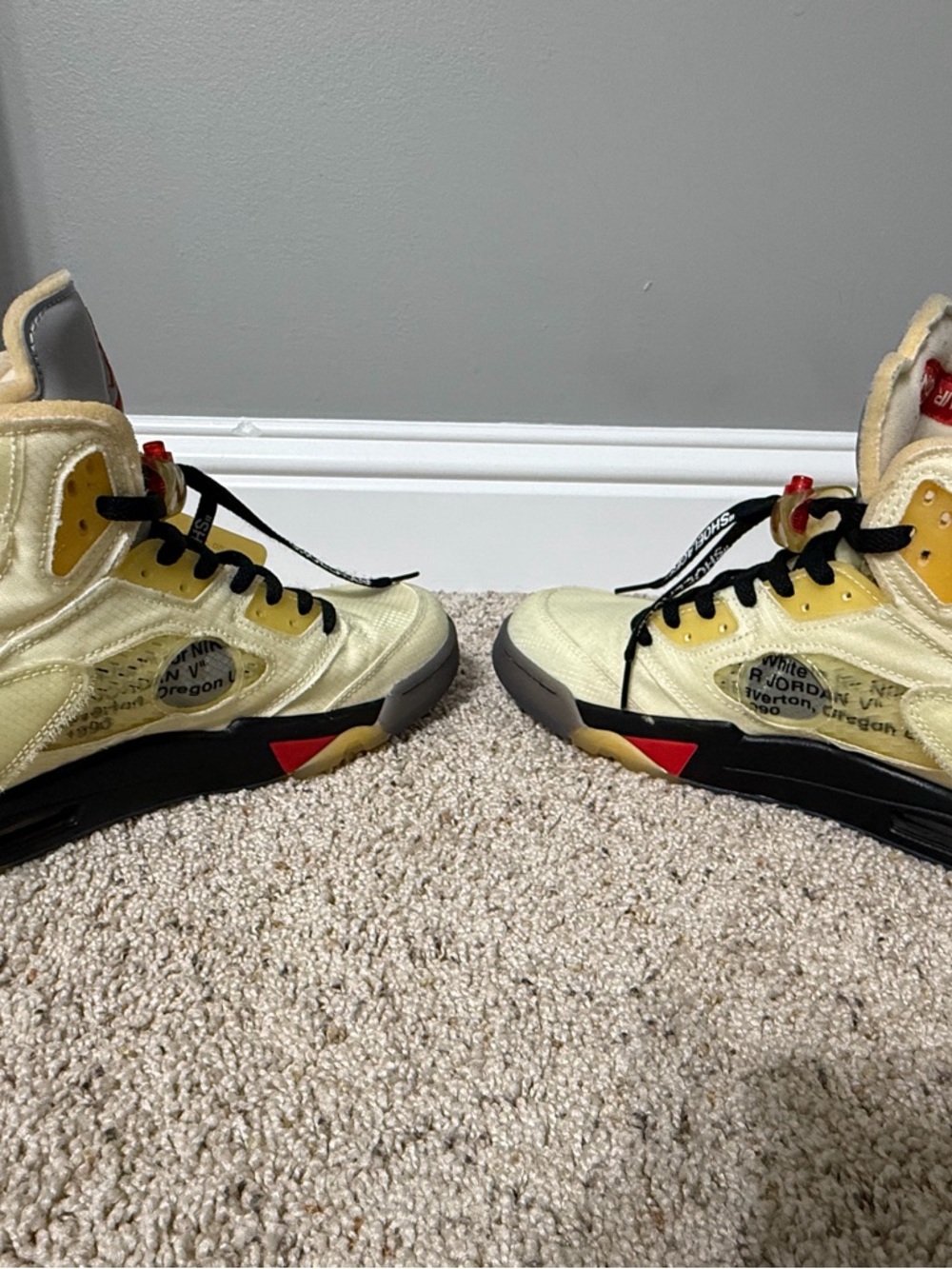 Air Jordan 5 Off-White Sail - Picture 8 of 13